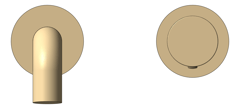 Front Image of MixerSet Wall Seima Enna SeparatePlates