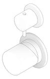 3D Documentation Image of Mixer Diverter Seima Enna SeparatePlates
