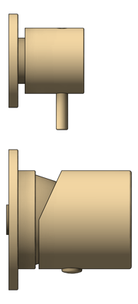 Left Image of Mixer Diverter Seima Enna SeparatePlates