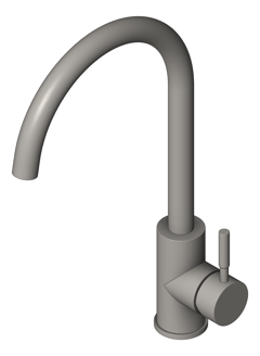 3D Shaded Image of Mixer Sink Seima Anson