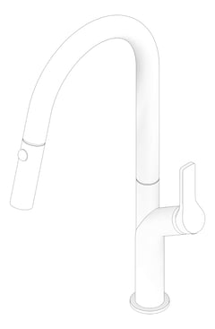 3D Documentation Image of Mixer Sink Seima Avida PullOutSpray Swivel