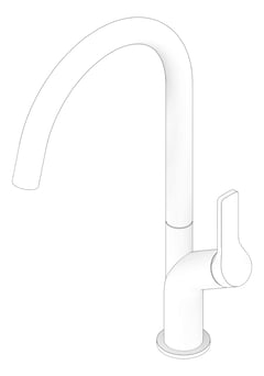 3D Documentation Image of Mixer Sink Seima Avida Swivel