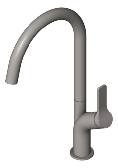 3D Shaded Image of Mixer Sink Seima Avida Swivel