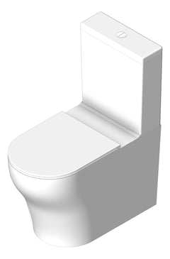 3D Shaded Image of ToiletSuite WallFaced Seima Limni