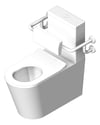 3D Shaded Image of ToiletSuite WallFaced Seima ModiaCare
