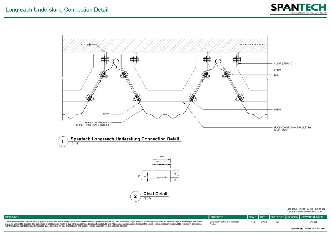  Image of LR-002 - Longreach Underslung Connection Detail