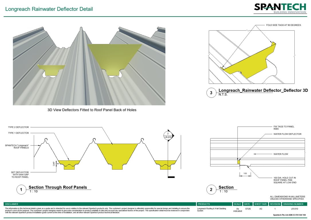Navigate to LR-010 - Longreach Rainwater Deflector Detail