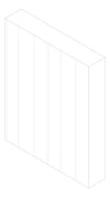 3D Documentation Image of Metal SheetCladding Spantech Longreach800 FlatBase Vertical AluminiumEmbossed