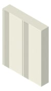 3D Presentation Image of Metal SheetCladding Spantech Longreach800 FlatBase Vertical AluminiumEmbossed