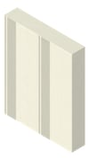 3D Presentation Image of Metal SheetCladding Spantech Longreach800 FlatBase Vertical AluminiumMillFinish