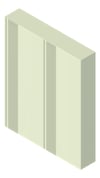 3D Presentation Image of Metal SheetCladding Spantech Longreach800 FlatBase Vertical TranquilGreen