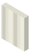 3D Presentation Image of Metal SheetCladding Spantech Longreach800 Vertical AluminiumEmbossed