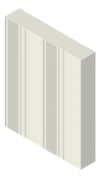 3D Presentation Image of Metal SheetCladding Spantech Longreach800 Vertical Zincalume