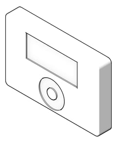 3D Shaded Image of HeatPump Accessory StiebelEltron ControlUnit WallMounted