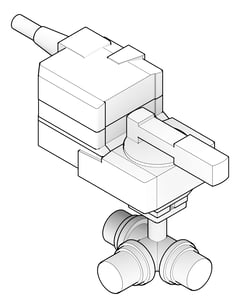 3D Documentation Image of HeatPump Accessory StiebelEltron DiverterValveG