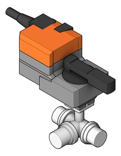 3D Shaded Image of HeatPump Accessory StiebelEltron DiverterValveG