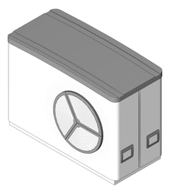 3D Shaded Image of HeatPump AirSource StiebelEltron Inverter Premium