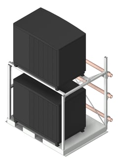 3D Shaded Image of HeatPump CombinationSkid StiebelEltron HotWater Commercial