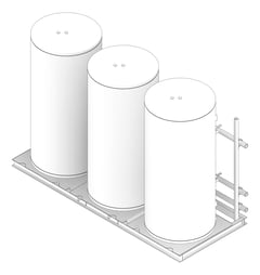 3D Documentation Image of HeatPump CombinationSkid StiebelEltron HotWater Commercial 3Tanks