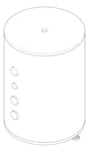 3D Documentation Image of HeatPump Cylinder StiebelEltron HeatingBuffer Compact