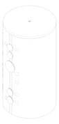 3D Documentation Image of HeatPump Cylinder StiebelEltron HeatingBuffer HighOutput