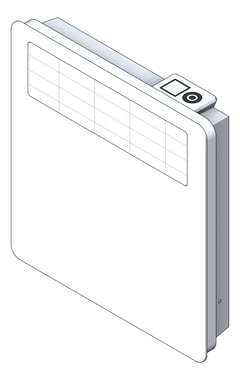 3D Shaded Image of RoomHeater Convection StiebelEltron Backlit