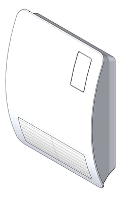 3D Shaded Image of RoomHeater FanAssisted StiebelEltron