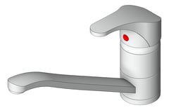 3D Shaded Image of TapSet Sink StiebelEltron Standard