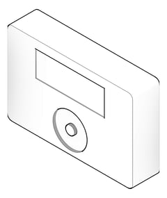 3D Documentation Image of VentilationUnit Accessory StiebelEltron ControlUnit AirFiltration