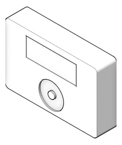 3D Shaded Image of VentilationUnit Accessory StiebelEltron ControlUnit AirFiltration