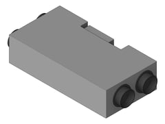 3D Shaded Image of VentilationUnit HeatRecovery StiebelEltron AirFiltration