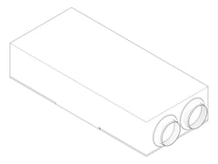 3D Documentation Image of VentilationUnit HeatRecovery StiebelEltron Centralised CeilingMounted