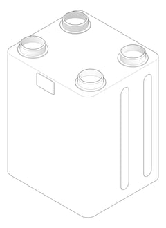 3D Documentation Image of VentilationUnit HeatRecovery StiebelEltron Centralised Premium