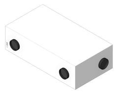 3D Shaded Image of VentilationUnit HeatRecovery StiebelEltron Decentralised Duct