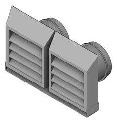 3D Shaded Image of Ventilation AirGrille StiebelEltron Exhaust