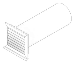 3D Documentation Image of Ventilation WeatherGrille StiebelEltron WallOutlet