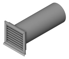 3D Shaded Image of Ventilation WeatherGrille StiebelEltron WallOutlet