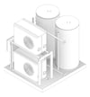 3D Documentation Image of WaterHeater FullSkid StiebelEltron HotWater Commercial 2HeatPumps2Tanks