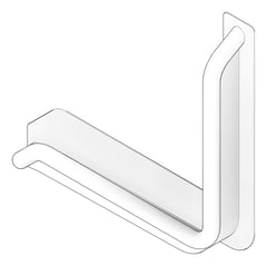 3D Documentation Image of GrabRail 90Deg SureCare AntiLigature Toilet Ambulant LH