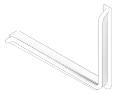 3D Documentation Image of GrabRail 90Deg SureCare AntiLigature Toilet LH