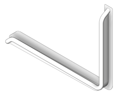 3D Shaded Image of GrabRail 90Deg SureCare AntiLigature Toilet LH