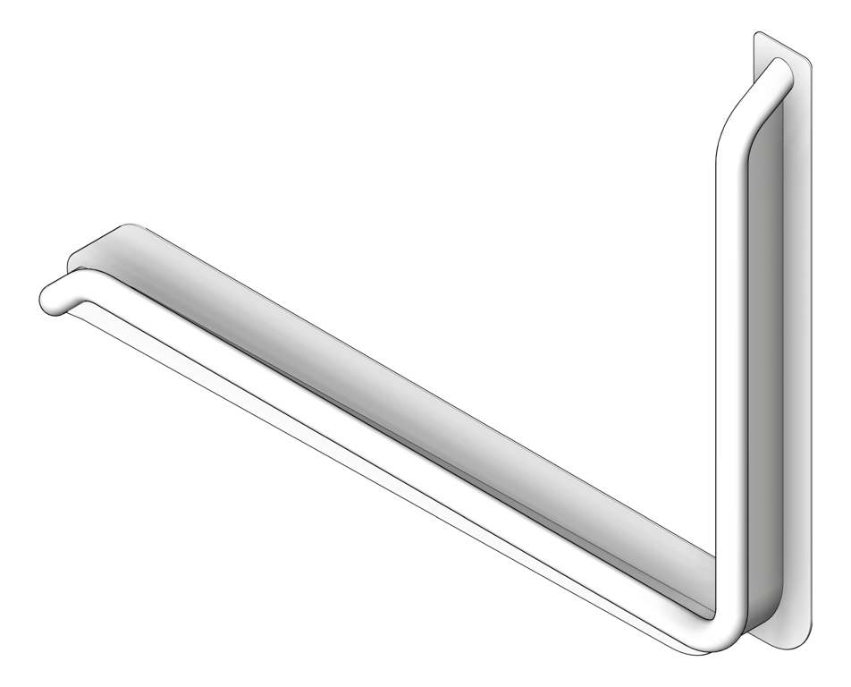 Navigate to GrabRail 90Deg SureCare AntiLigature Toilet LH