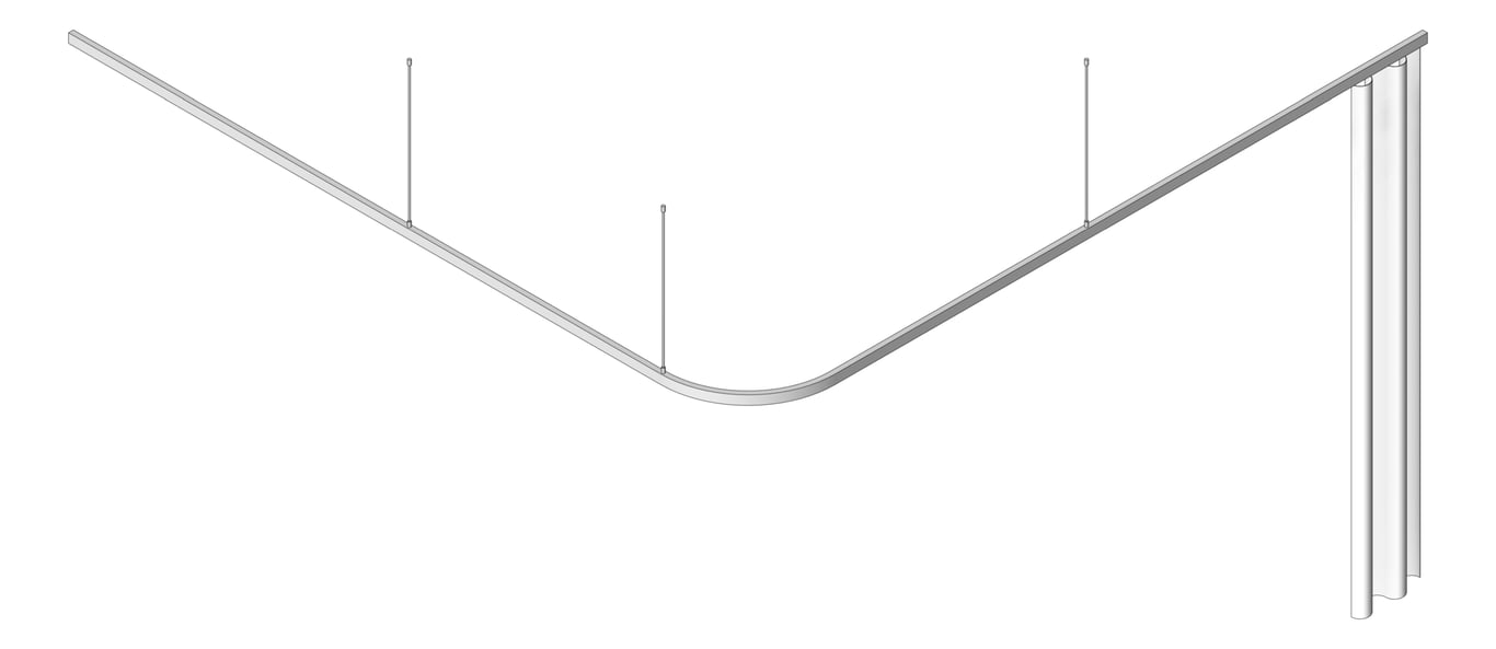 Navigate to CurtainTrack Privacy SureCare Lshape