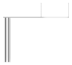 Left Image of CurtainTrack Privacy SureCare Lshape Angled