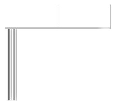 Left Image of CurtainTrack Privacy SureCare Lshape