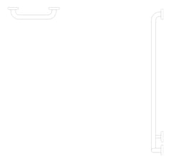 Plan Image of GrabRailSet 90Deg SureCare Toilet LH
