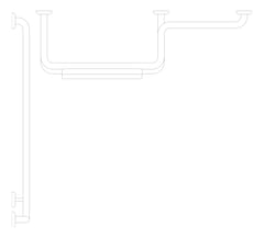Plan Image of GrabRailSet 90Deg SureCare Toilet RH Backrest