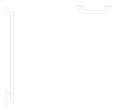Plan Image of GrabRailSet 90Deg SureCare Toilet RH