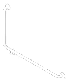 3D Documentation Image of GrabRail 90Deg SureCare Toilet RH