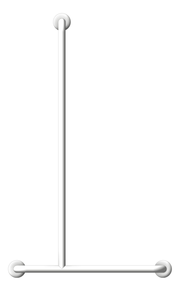 Front Image of GrabRail Shower SureCare Tshape Inverted LH